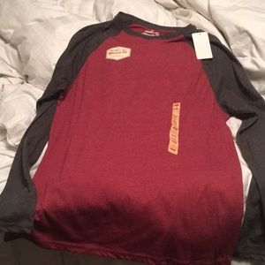 red and gray baseball longsleeve